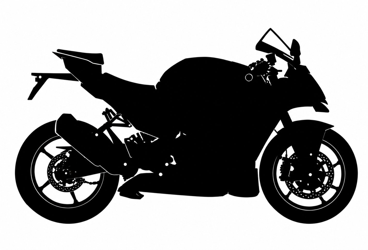 Detachable license plate holder for KTM RC